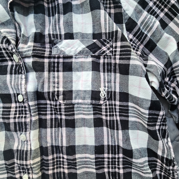 Victoria Secret plaid Sleepshirt L - Picture 2 of 4